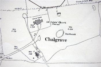 The area around the church in 1925